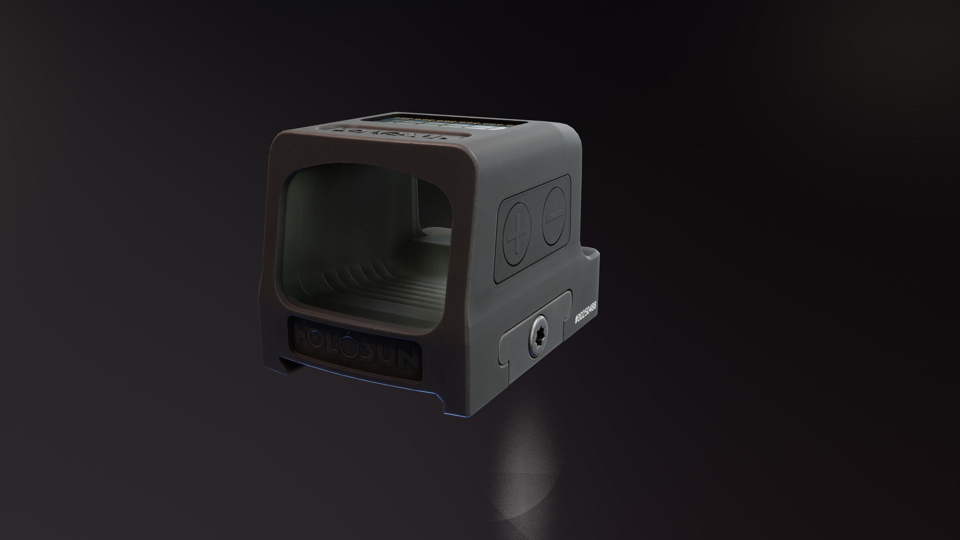 Holosun HE509T X2 Low-poly 3D model_4