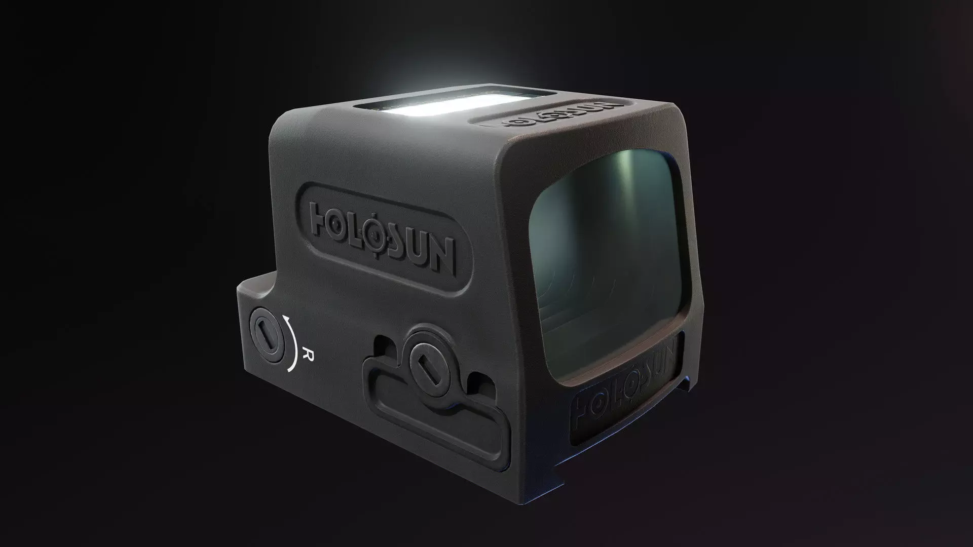 Holosun HE509T X2 Low-poly 3D model_0