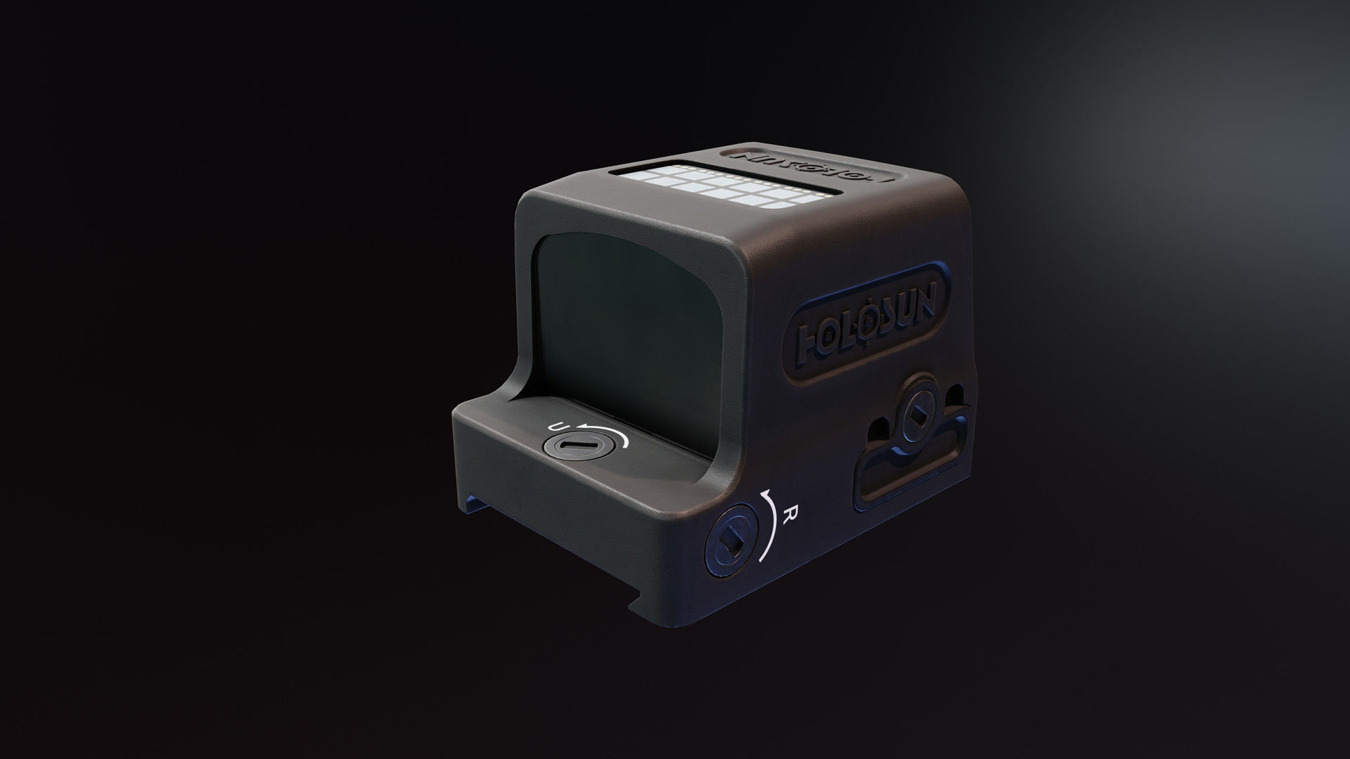 Holosun HE509T X2 Low-poly 3D model_2