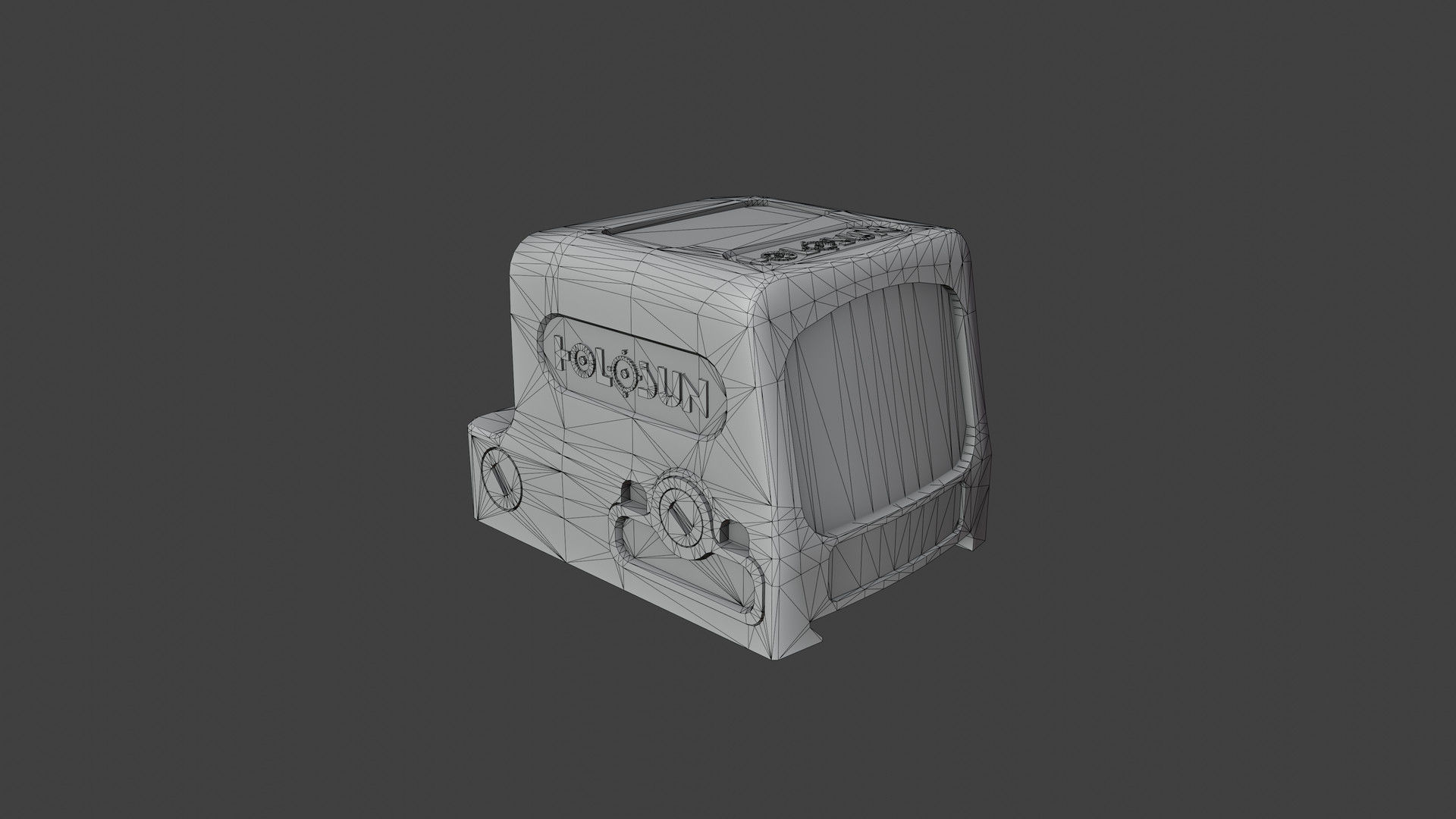 Holosun HE509T X2 Low-poly 3D model_6