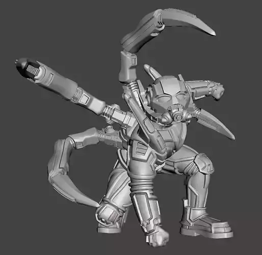 Hank Pym 3d printing sitting STL model 