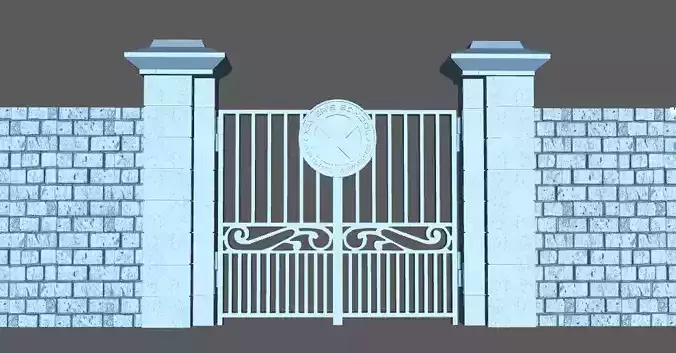 MARVEL LEGENDS X-MEN X-MANSION GATE 3D print model