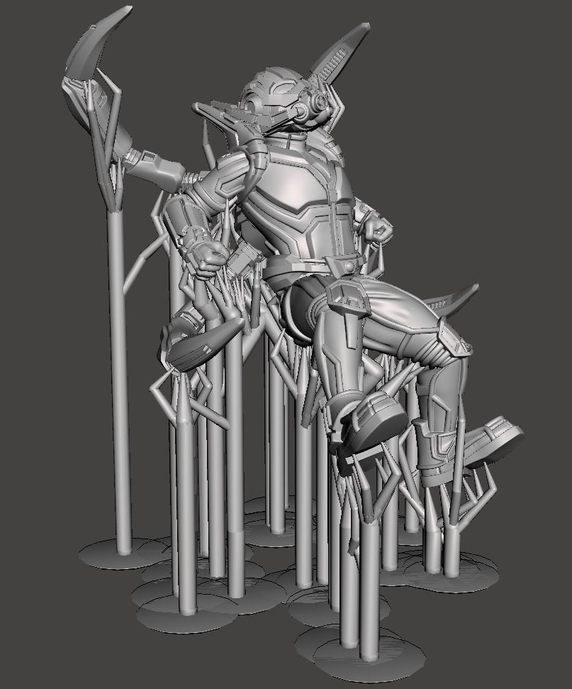 Hank pym standing 3d printing ready STL model 3D print model_5