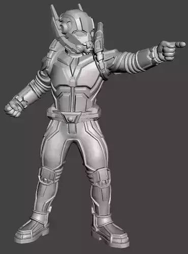Hank Pym standing Action STL Model 