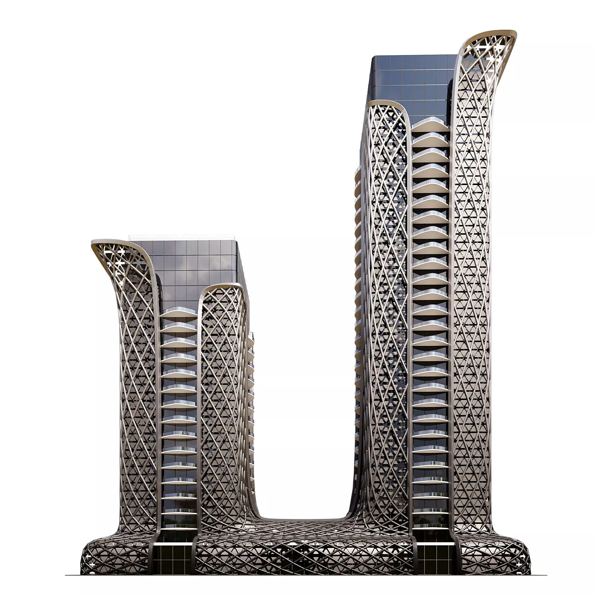 High-Rise Building Free 3D model