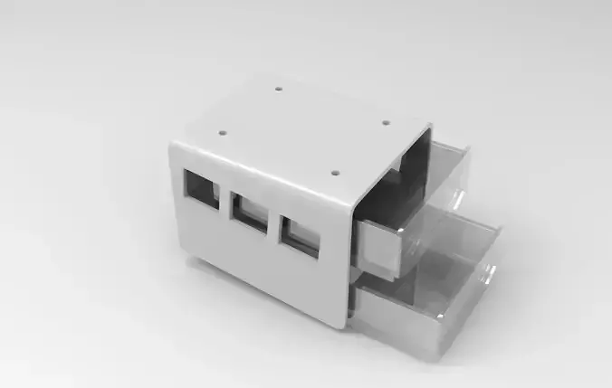 Under Desk Drawer 3d Model  OBJ files 