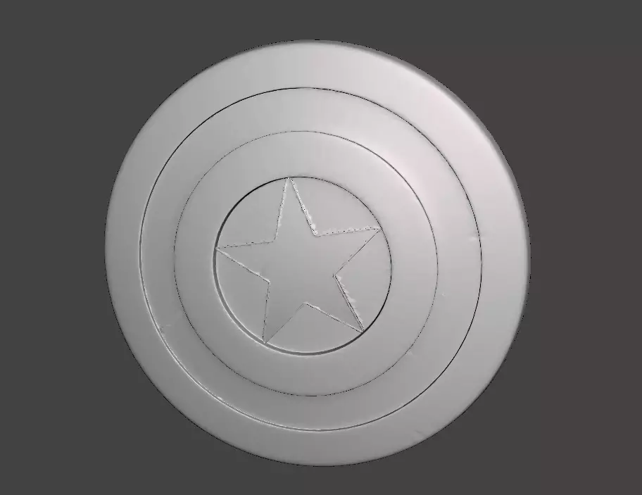 Captain America shield model ready for 3d printing 3D print model