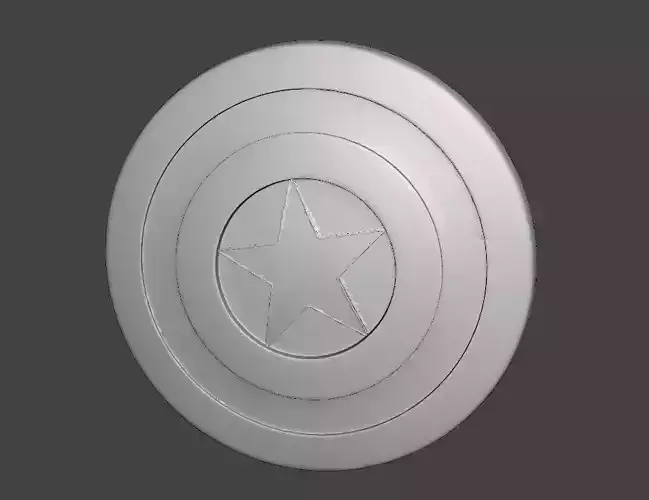 Captain America shield model ready for 3d printing  3D print model