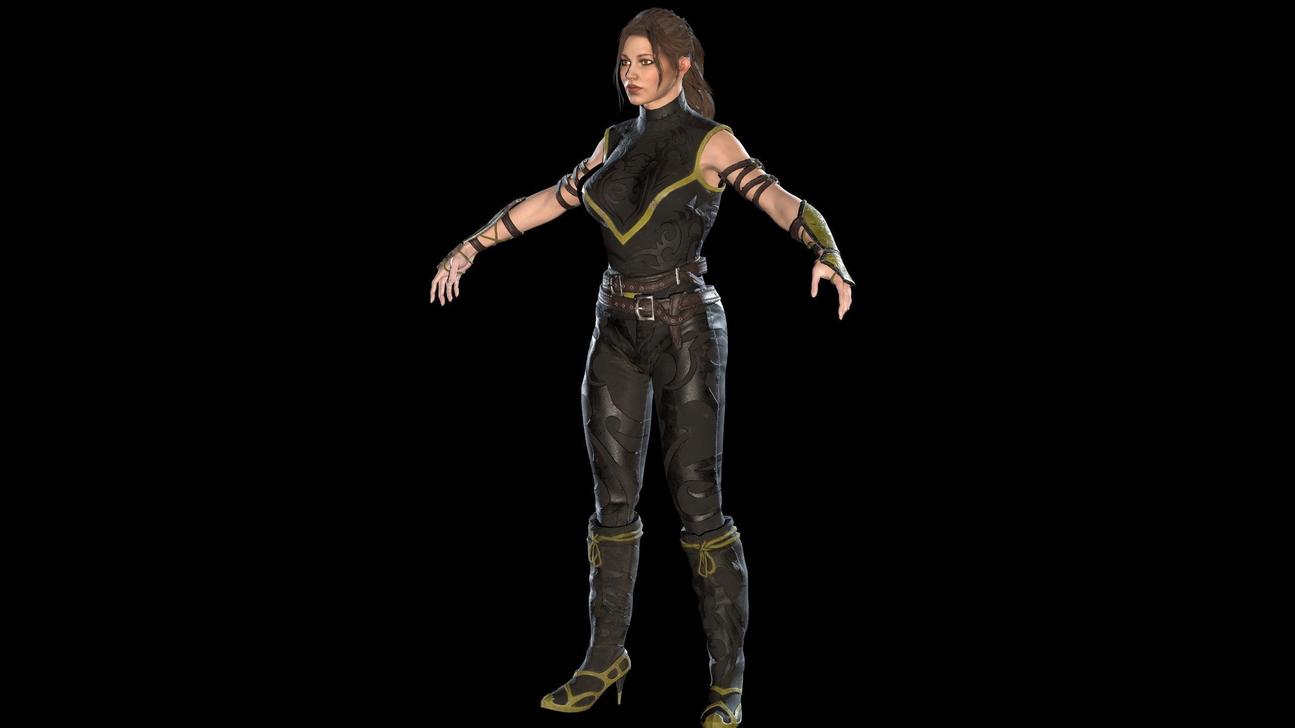 Scorpion Girl Low-poly 3D model_26