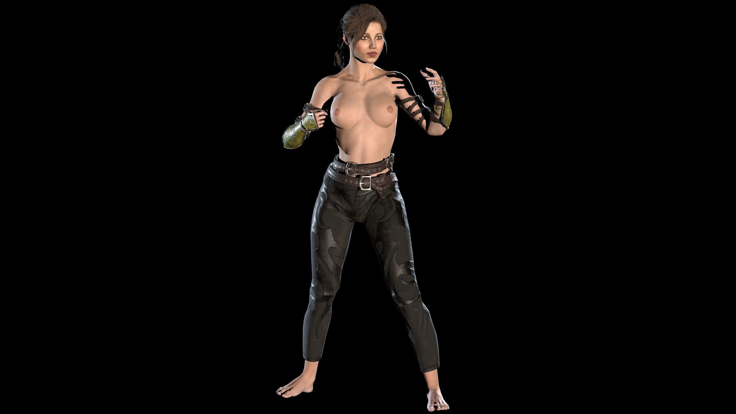 Scorpion Girl Low-poly 3D model_40