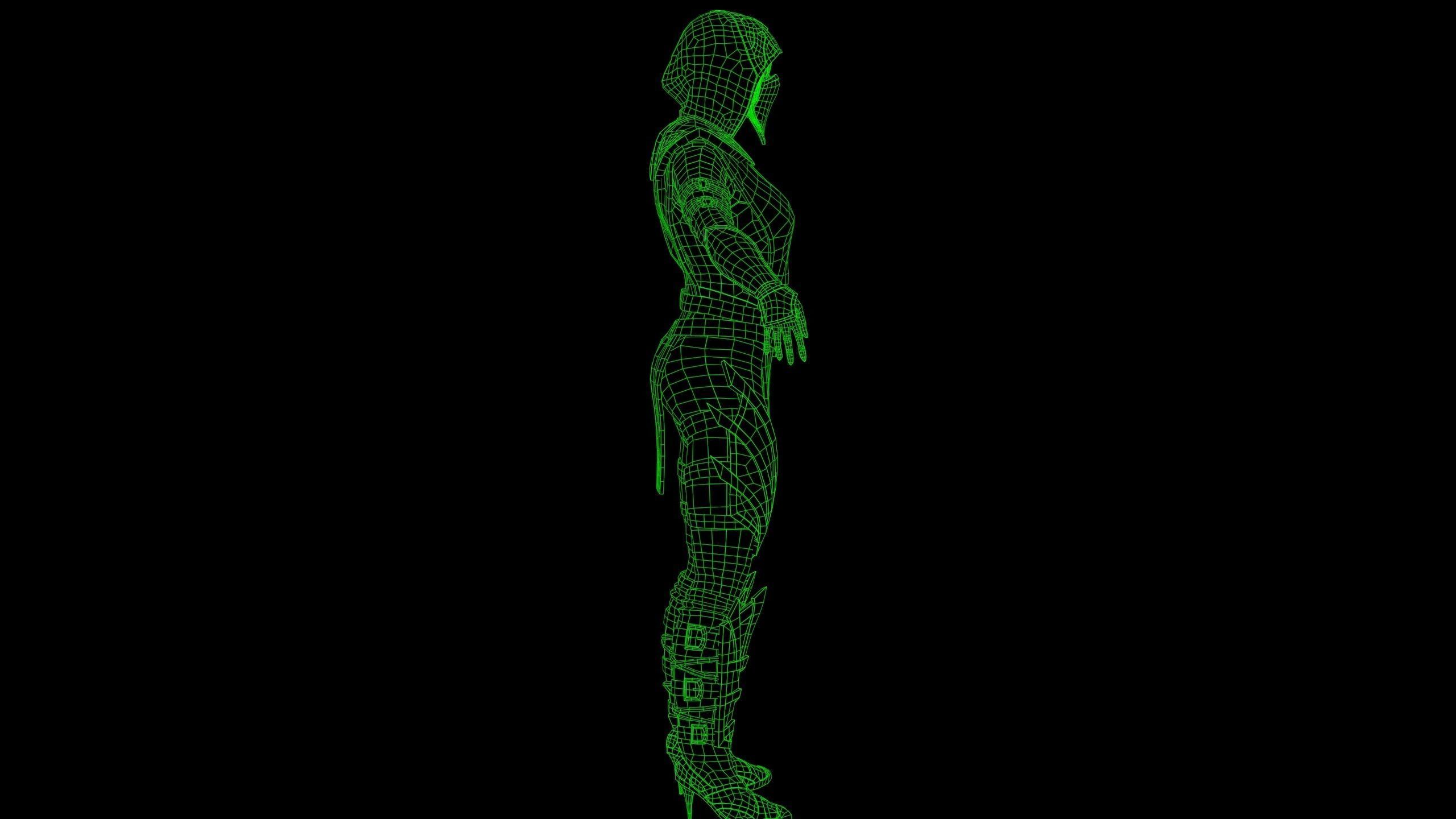 Scorpion Girl Low-poly 3D model_6