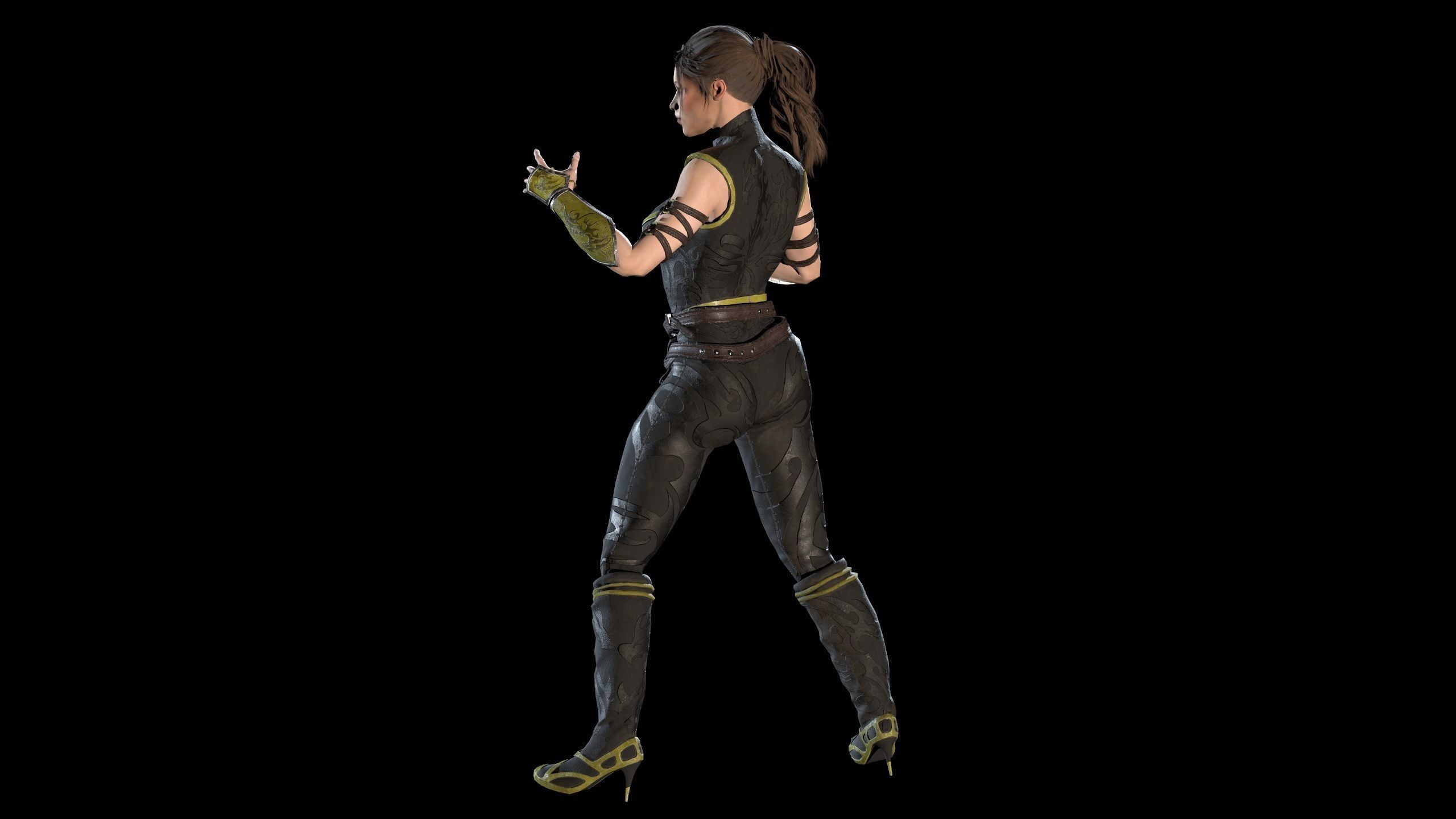 Scorpion Girl Low-poly 3D model_39