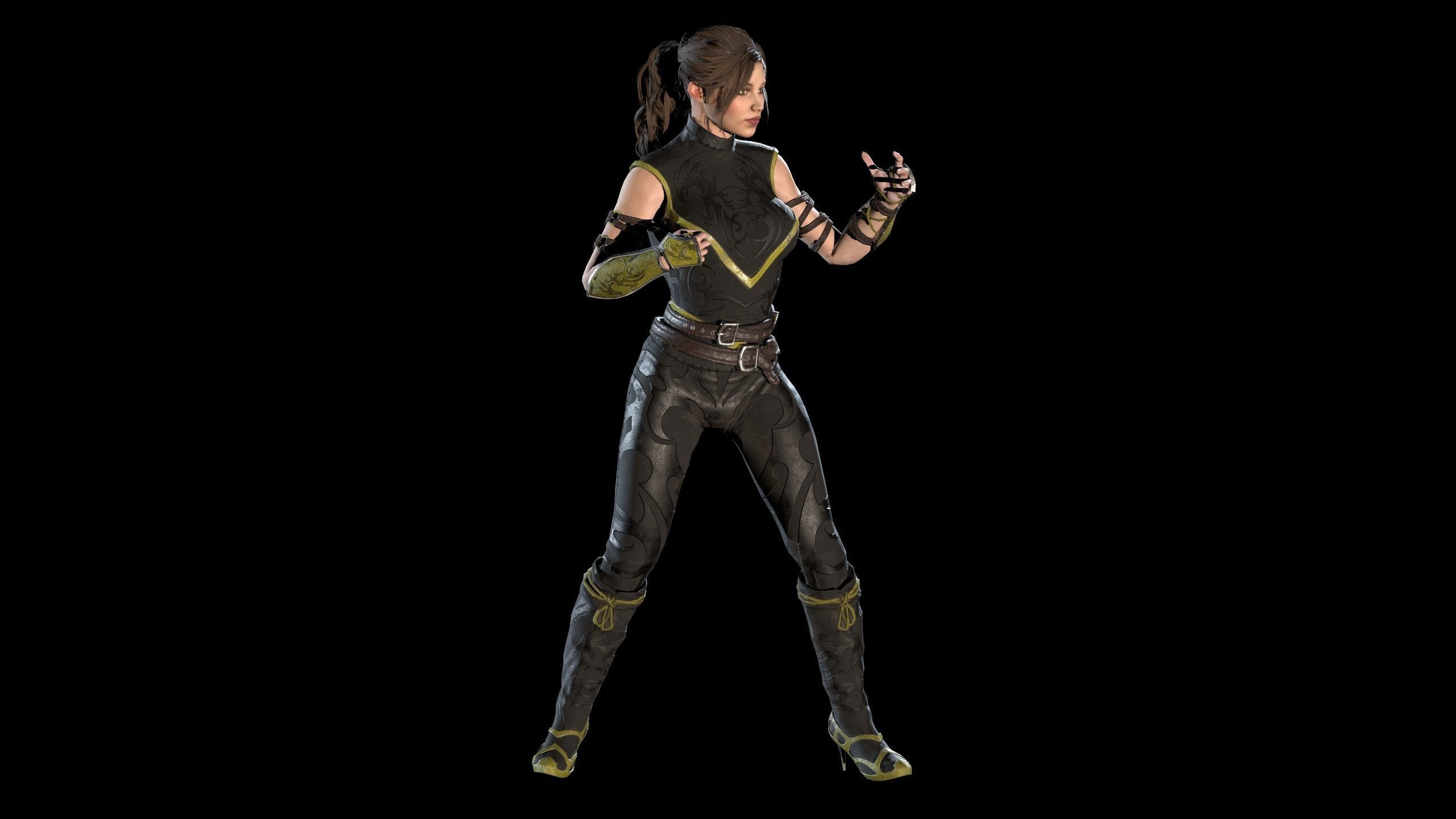 Scorpion Girl Low-poly 3D model_38