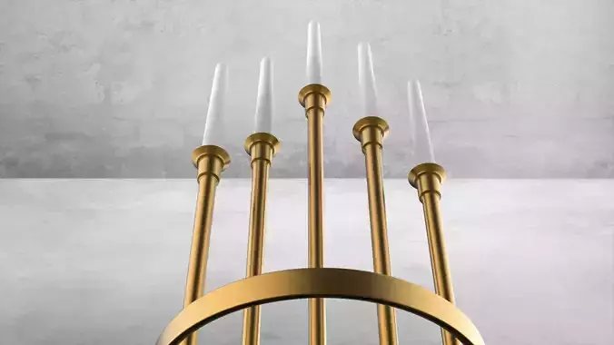 Classic Gold Candle Holder