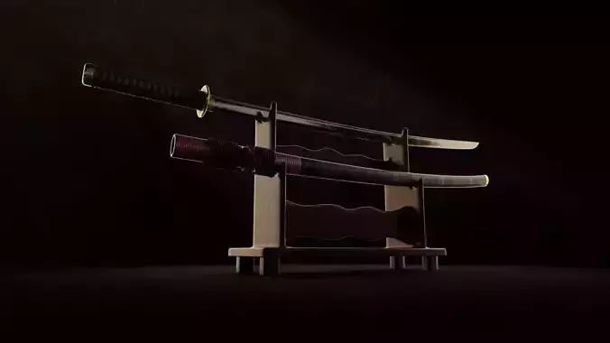 High-Quality Katana 3D Model