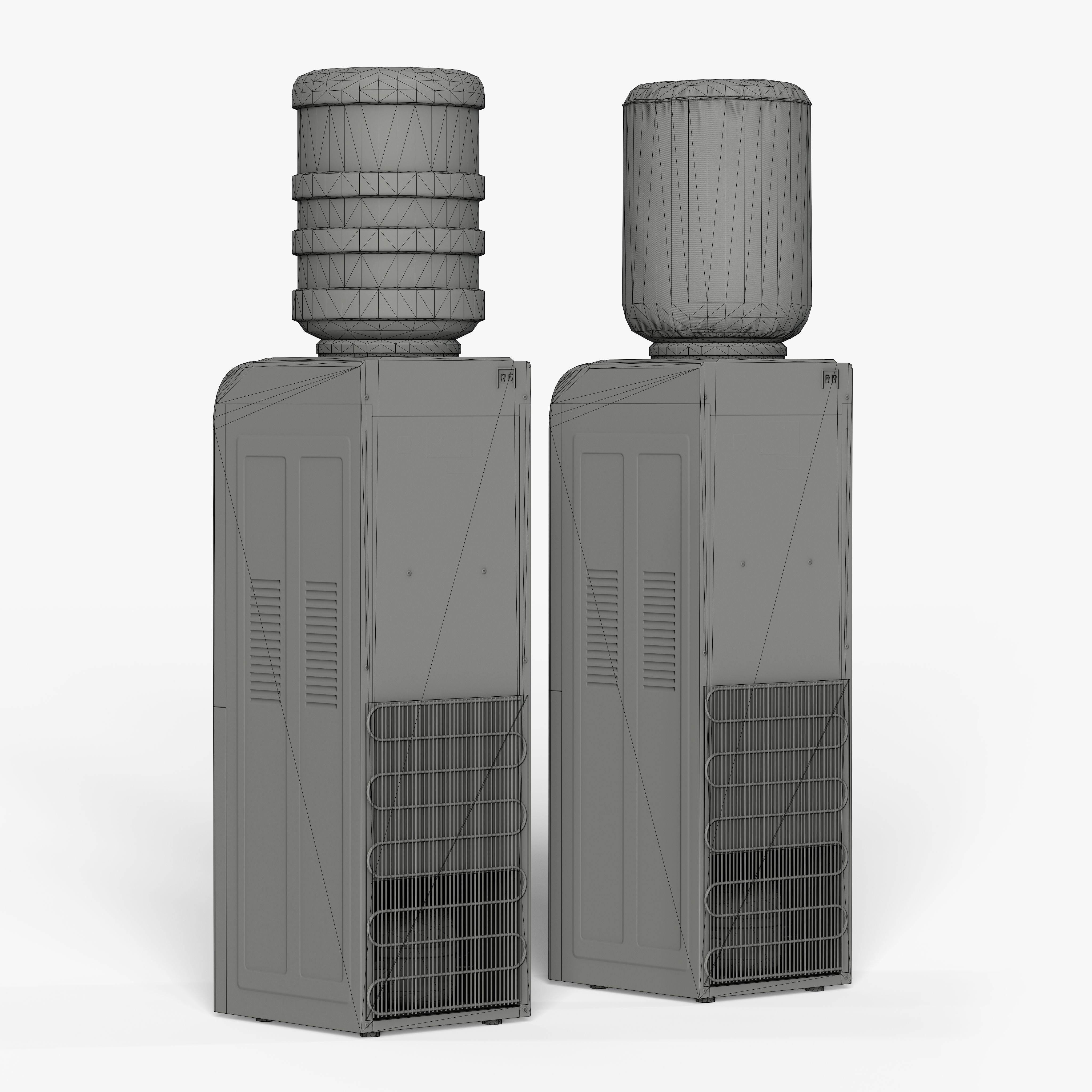 Water Dispenser Low-poly 3D model_13