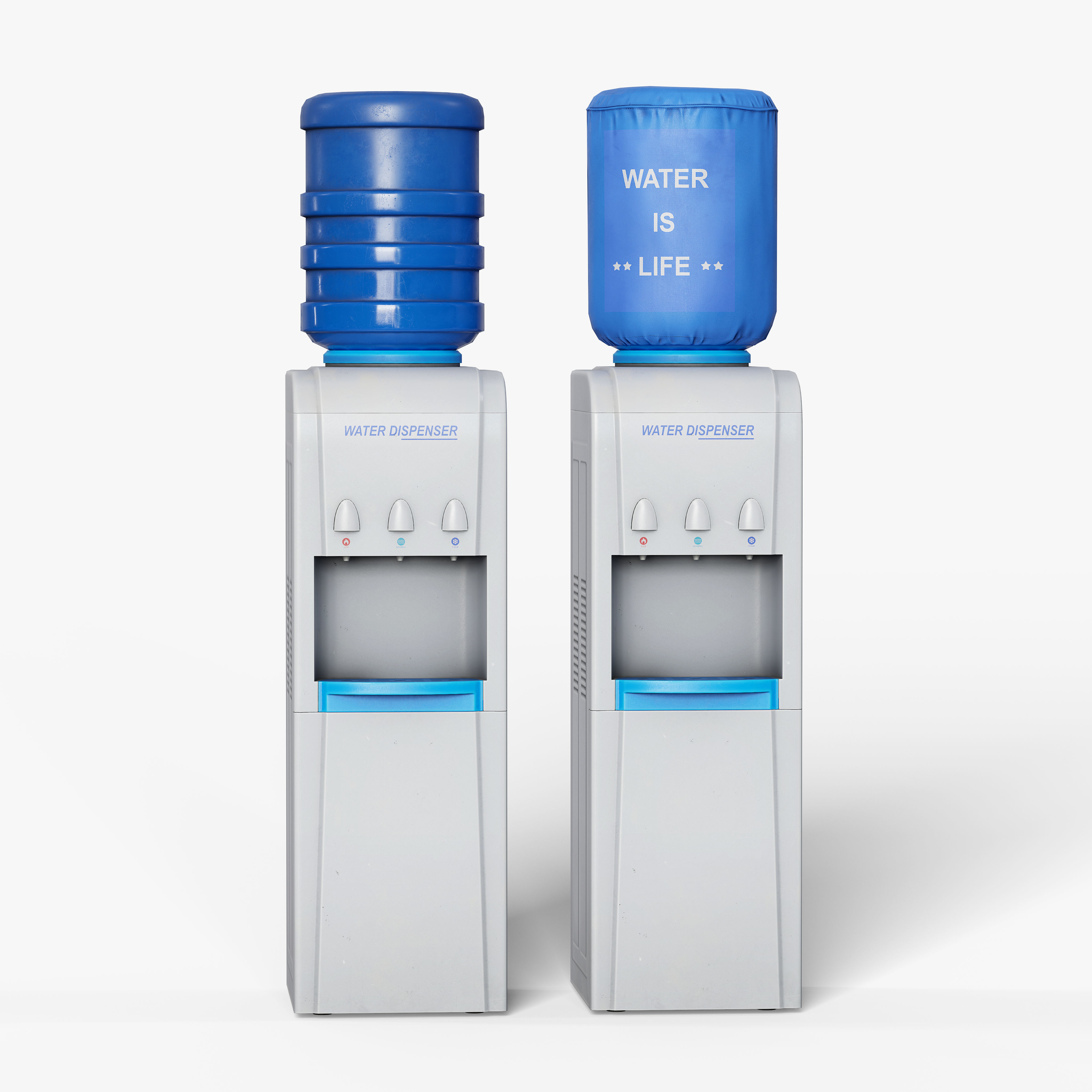 Water Dispenser Low-poly 3D model_2