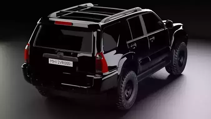Toyota 4th Gen 4Runner Low-poly 3D model