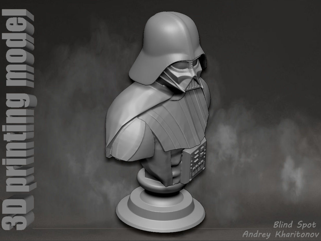 Darth Vader bust 3D print model_23