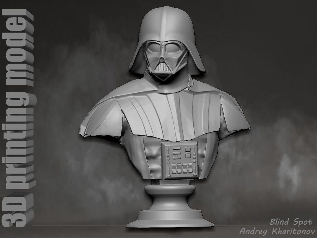 Darth Vader bust 3D print model_18