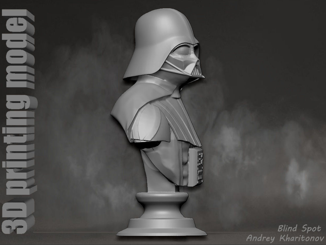 Darth Vader bust 3D print model_14