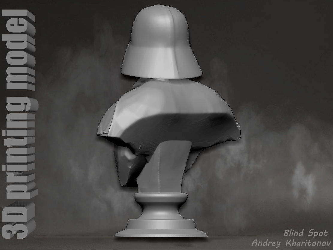 Darth Vader bust 3D print model_7