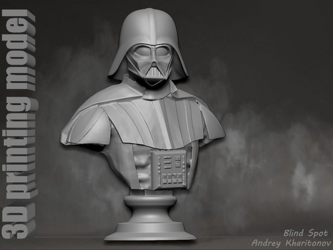 Darth Vader bust 3D print model_17