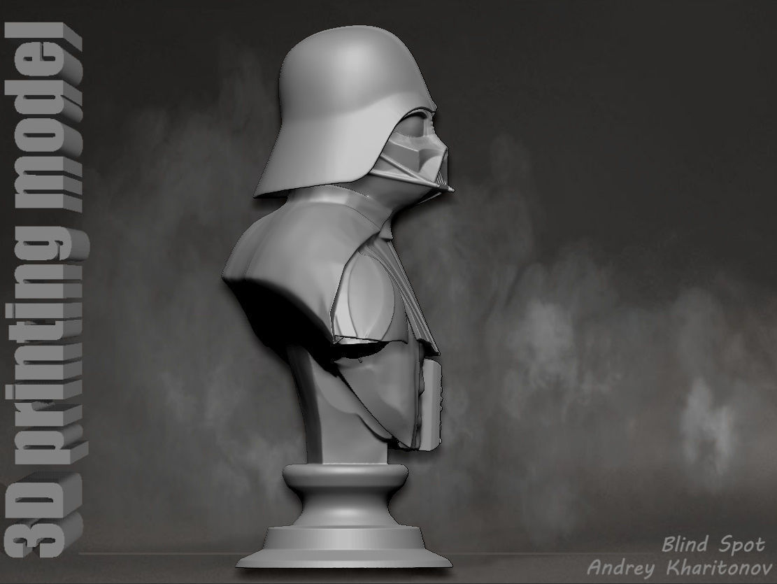 Darth Vader bust 3D print model_13