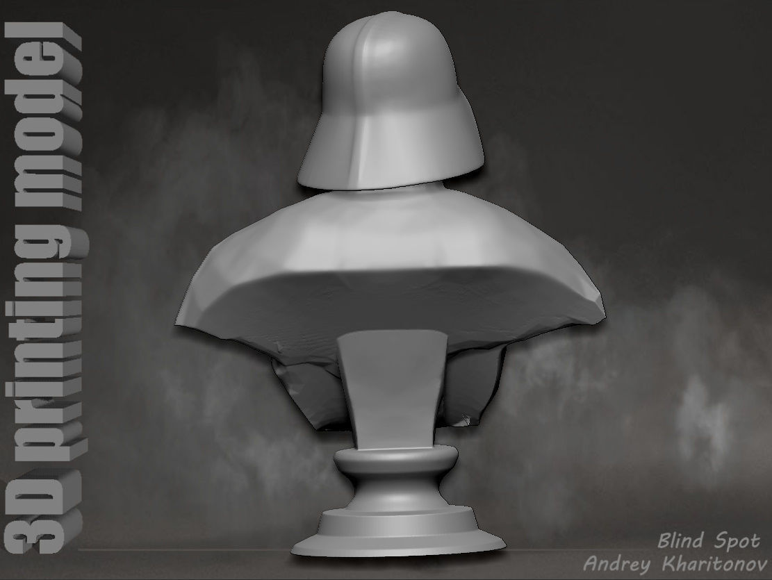 Darth Vader bust 3D print model_9