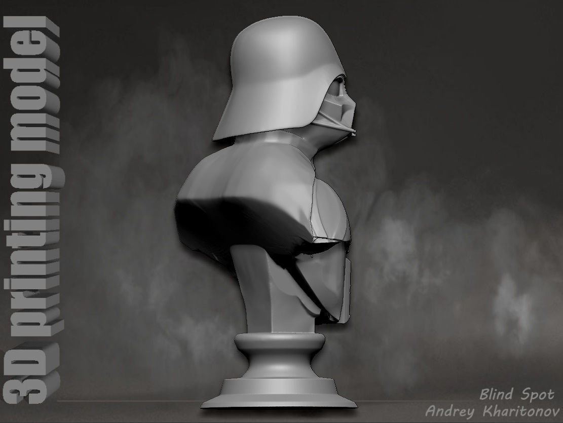 Darth Vader bust 3D print model_12