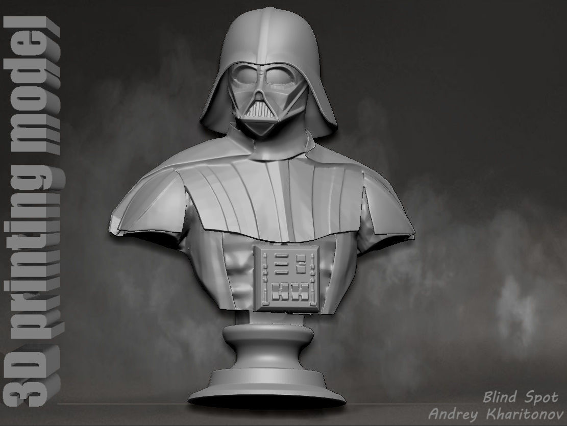Darth Vader bust 3D print model_26