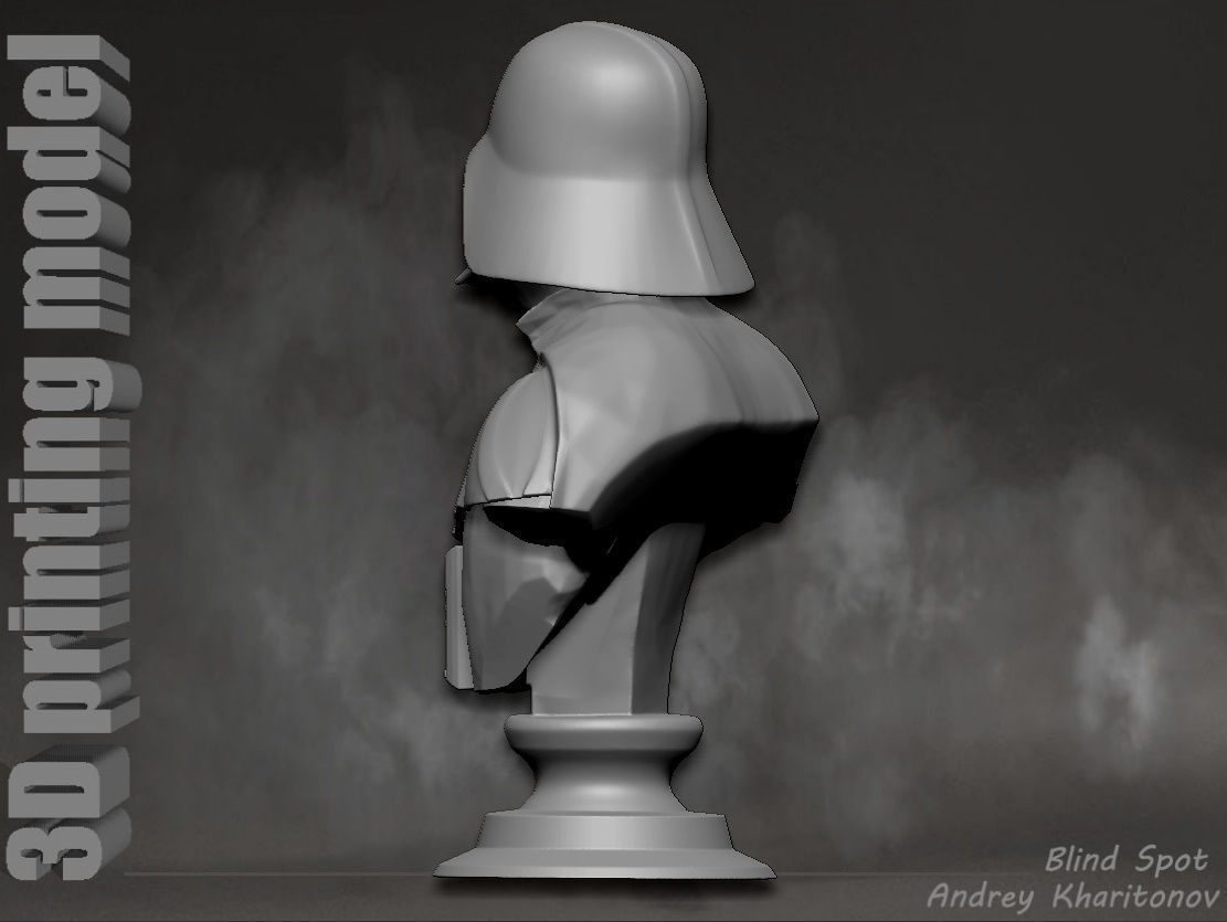 Darth Vader bust 3D print model_6