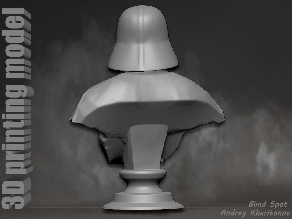 Darth Vader bust 3D print model_8