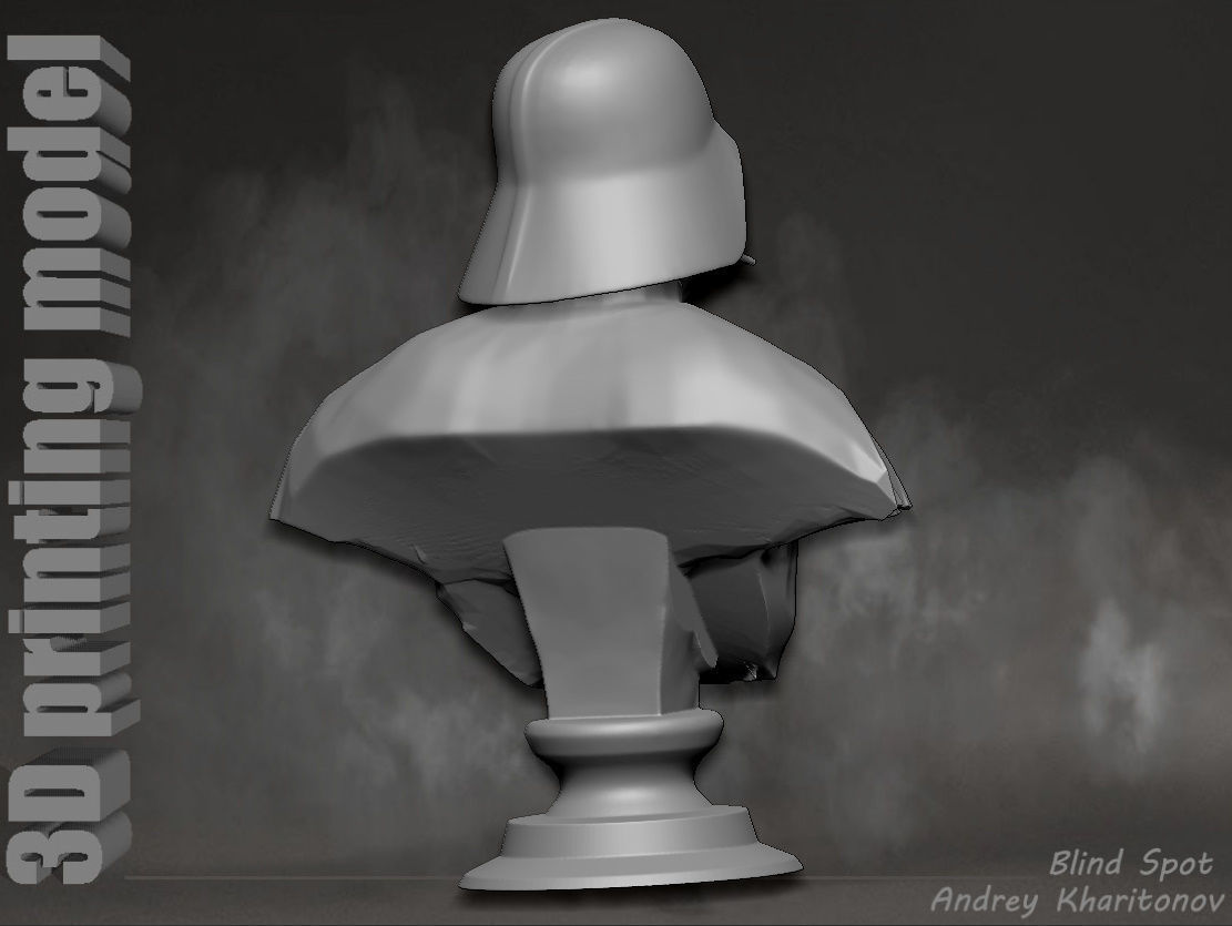 Darth Vader bust 3D print model_10