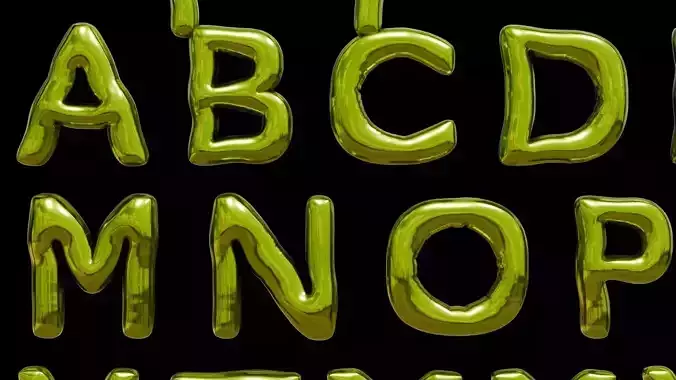 Alphabet and Numbers 3D