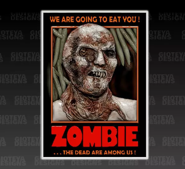 ZOMBIE Lucio Fulci Poster 3D model_0