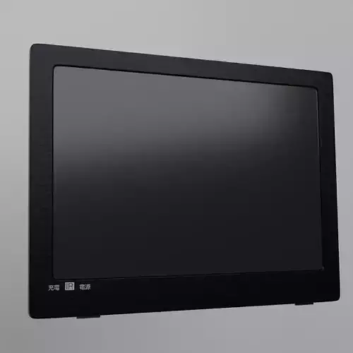 Portable LCD TV Low-poly 3D model