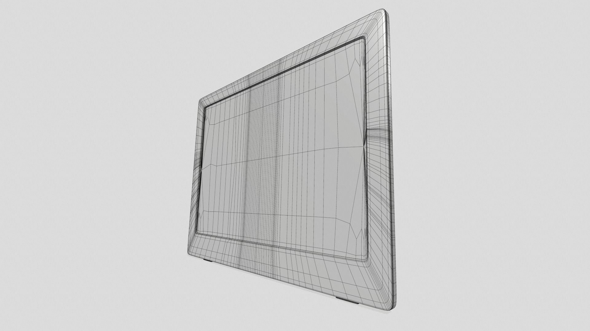 Portable LCD TV Low-poly 3D model_10