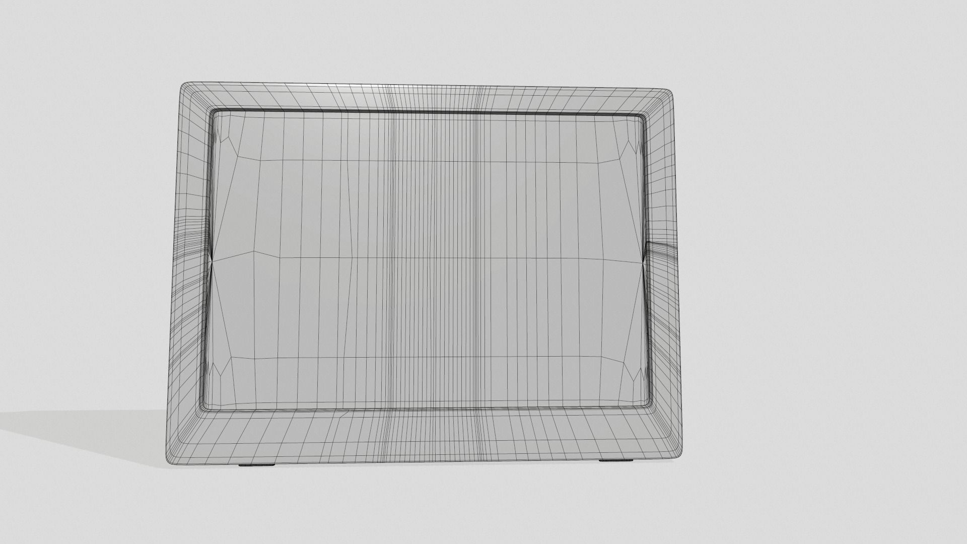 Portable LCD TV Low-poly 3D model_11