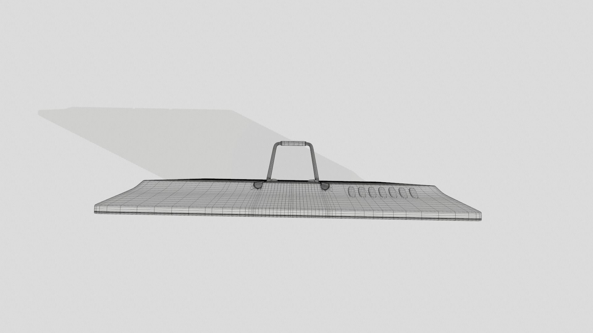 Portable LCD TV Low-poly 3D model_13