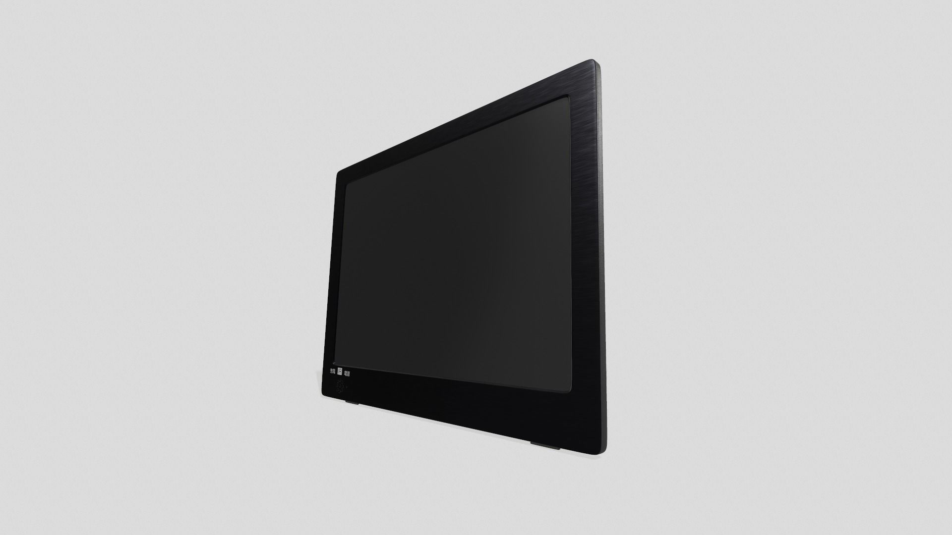 Portable LCD TV Low-poly 3D model_9