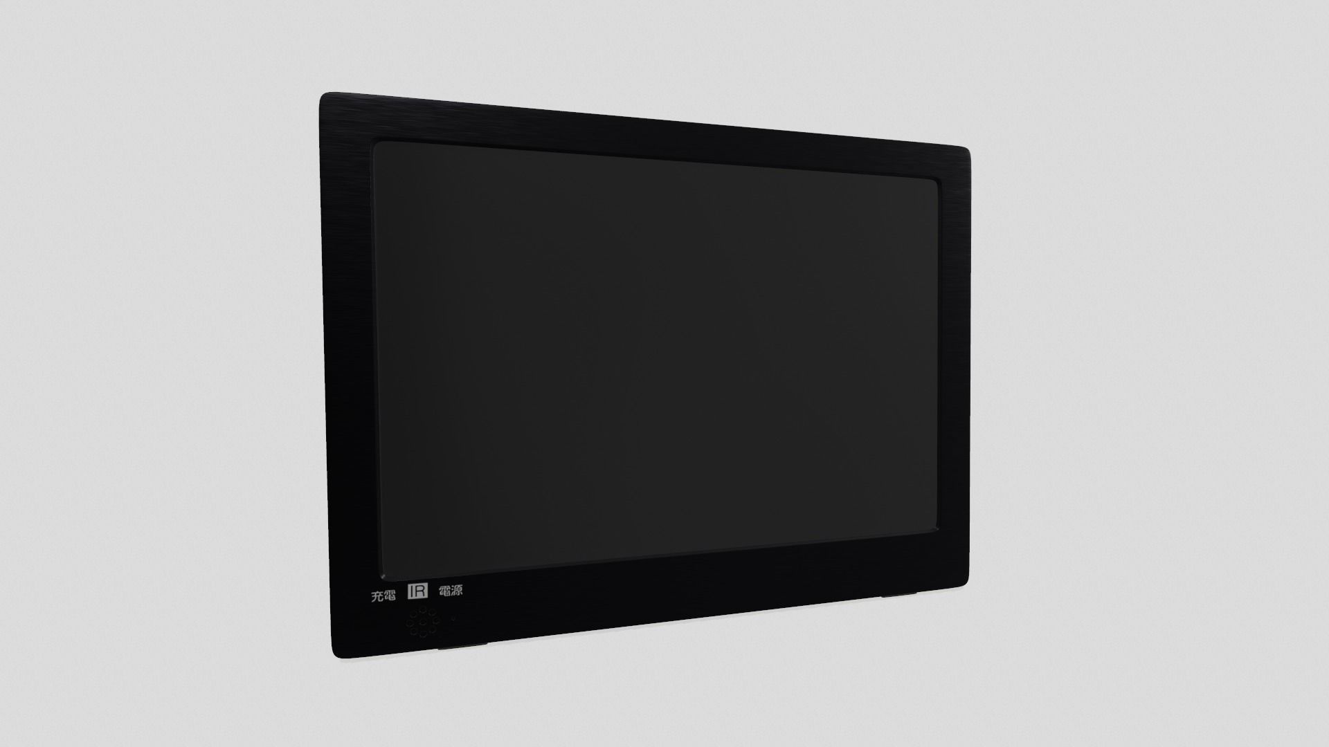 Portable LCD TV Low-poly 3D model_2