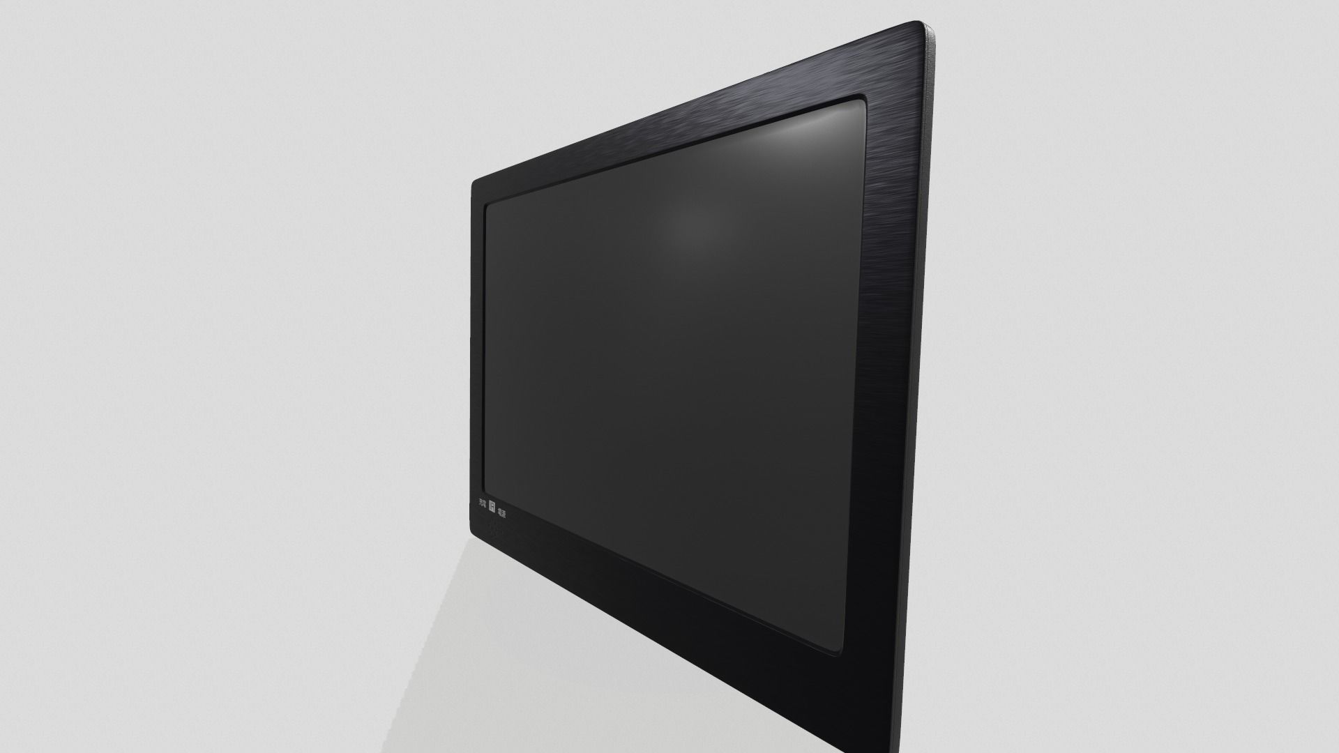 Portable LCD TV Low-poly 3D model_3