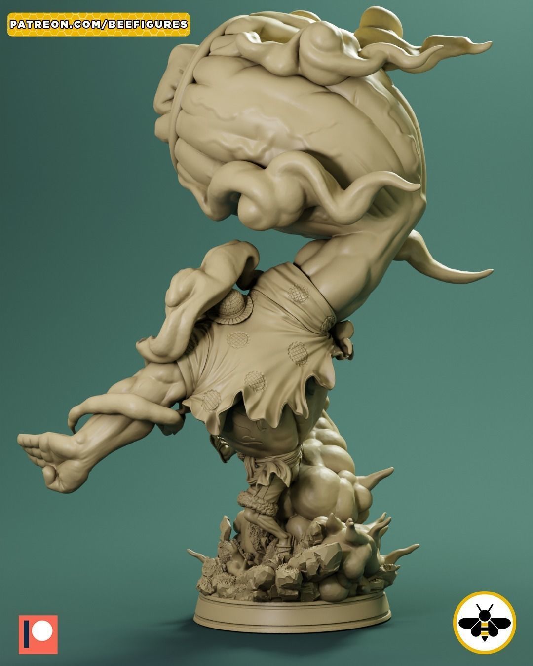 LUFFY GEAR 4 - ONE PIECE - FAN ART 3D print model_8