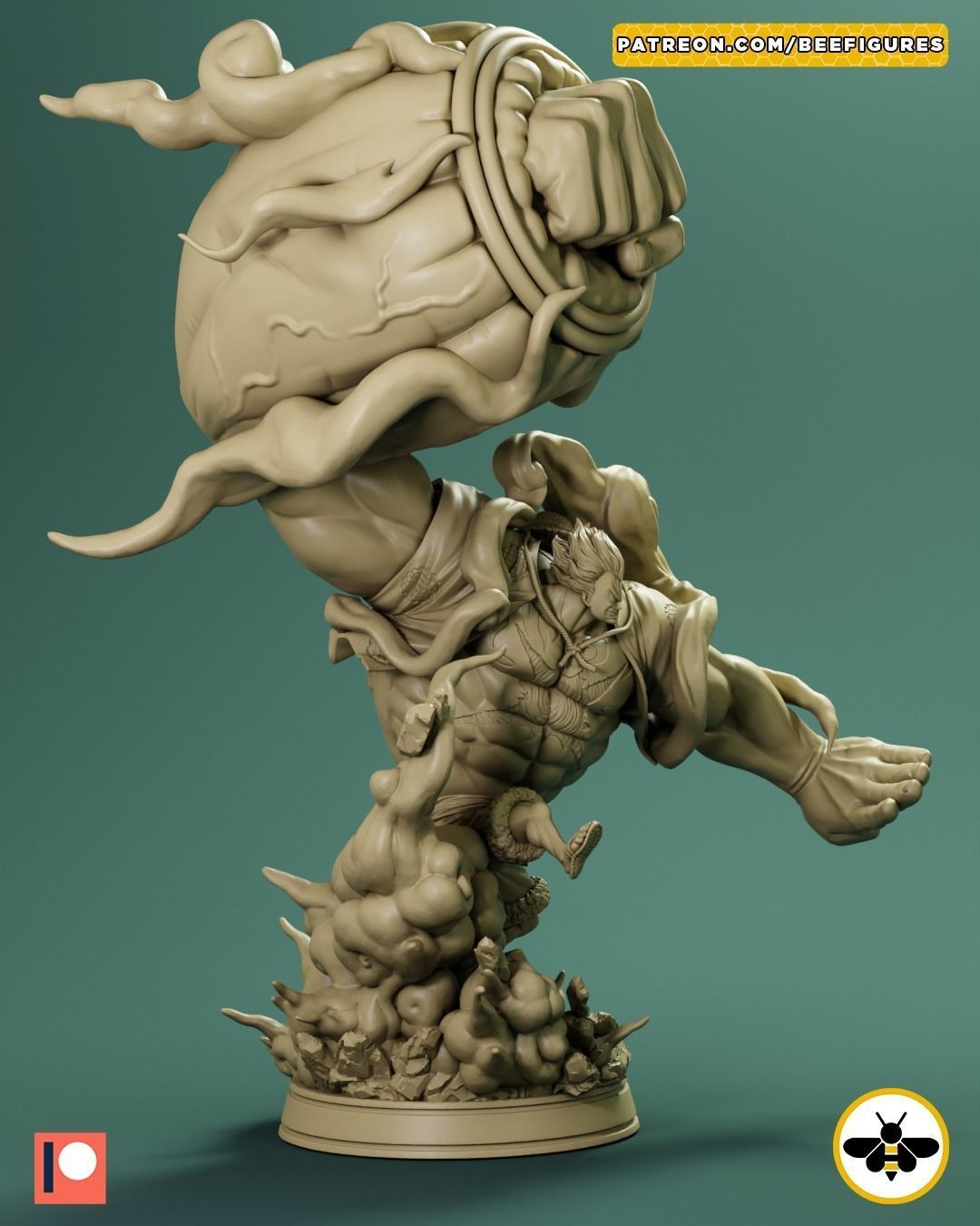 LUFFY GEAR 4 - ONE PIECE - FAN ART 3D print model_10