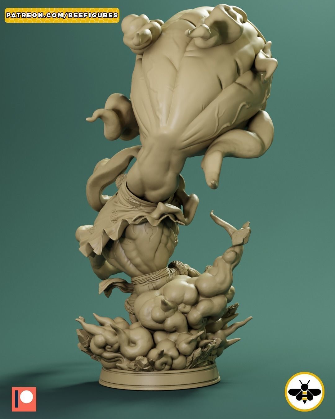 LUFFY GEAR 4 - ONE PIECE - FAN ART 3D print model_9