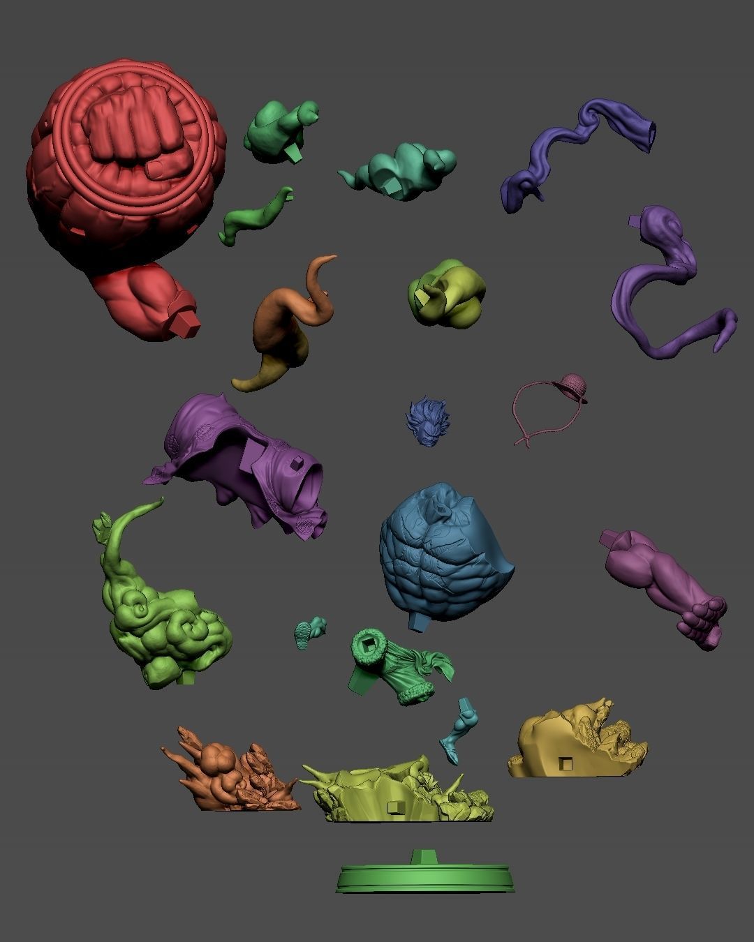 LUFFY GEAR 4 - ONE PIECE - FAN ART 3D print model_12