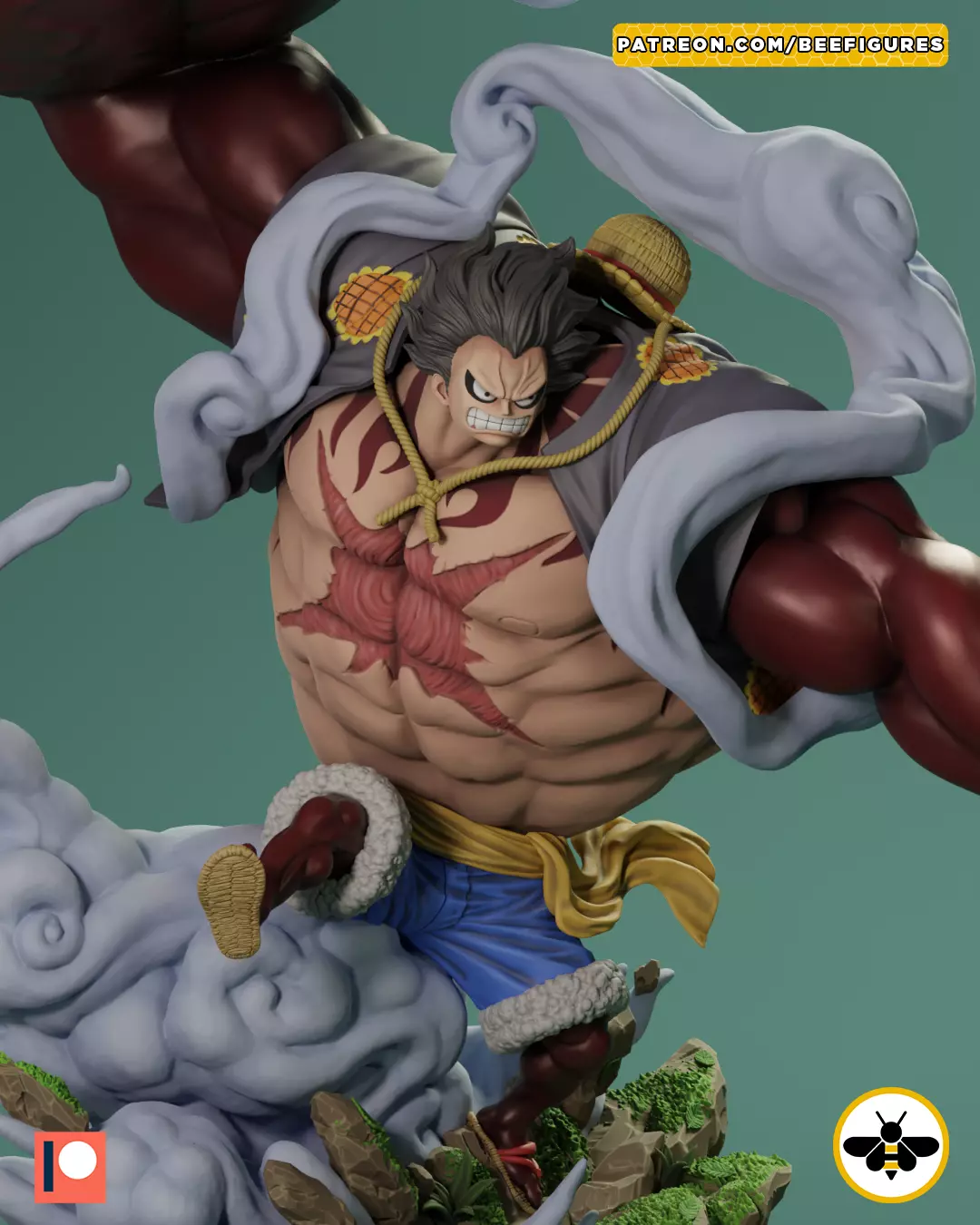 LUFFY GEAR 4 - ONE PIECE - FAN ART 3D print model_0