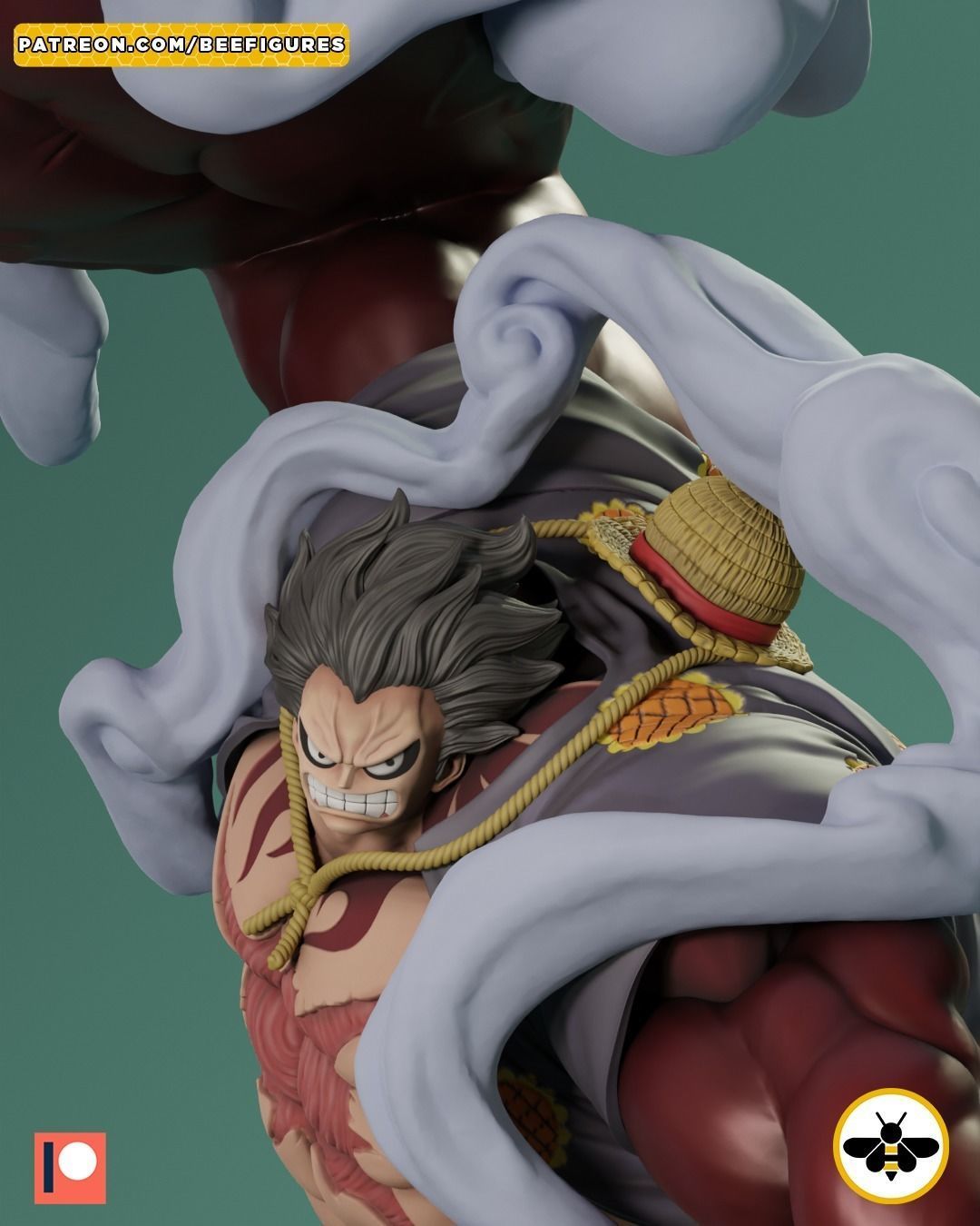 LUFFY GEAR 4 - ONE PIECE - FAN ART 3D print model_6