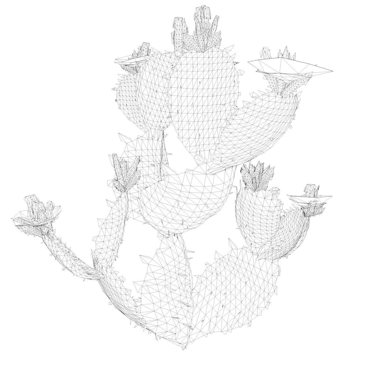 Prickly Pear Cactus Plant - 03 - 3D model_2